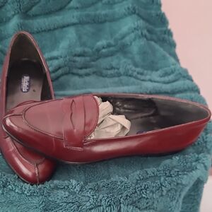 Nickels Burgundy Leather Loafers